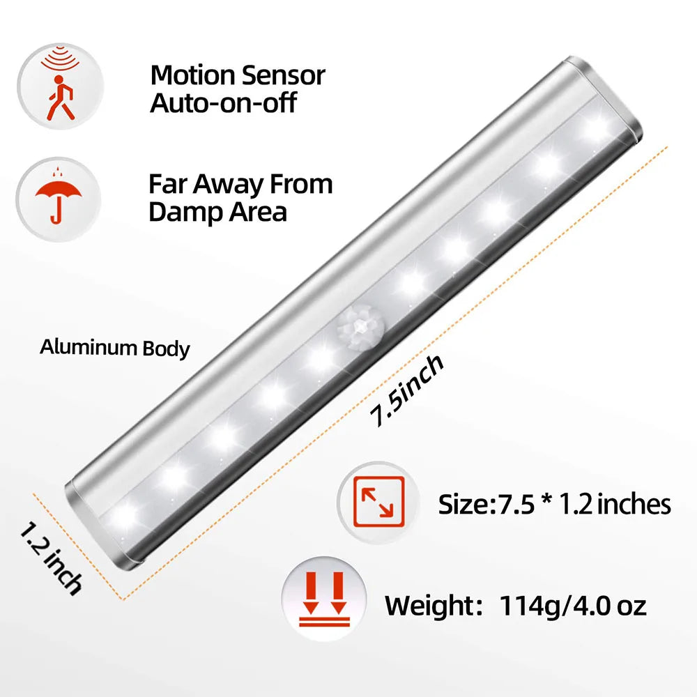 LED Motion Sensor Wireless Light